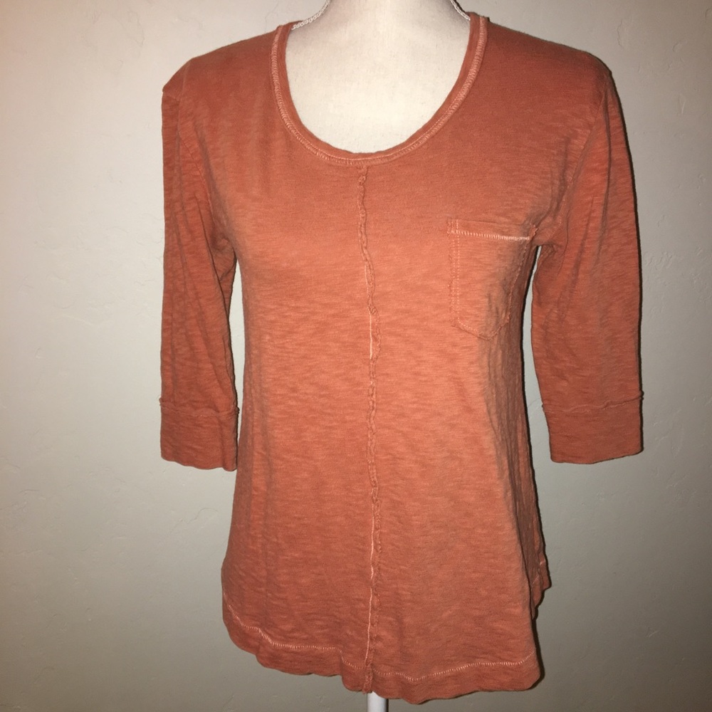 Anthro Sat/ Sun Slubby Pocket Shirt Size XS